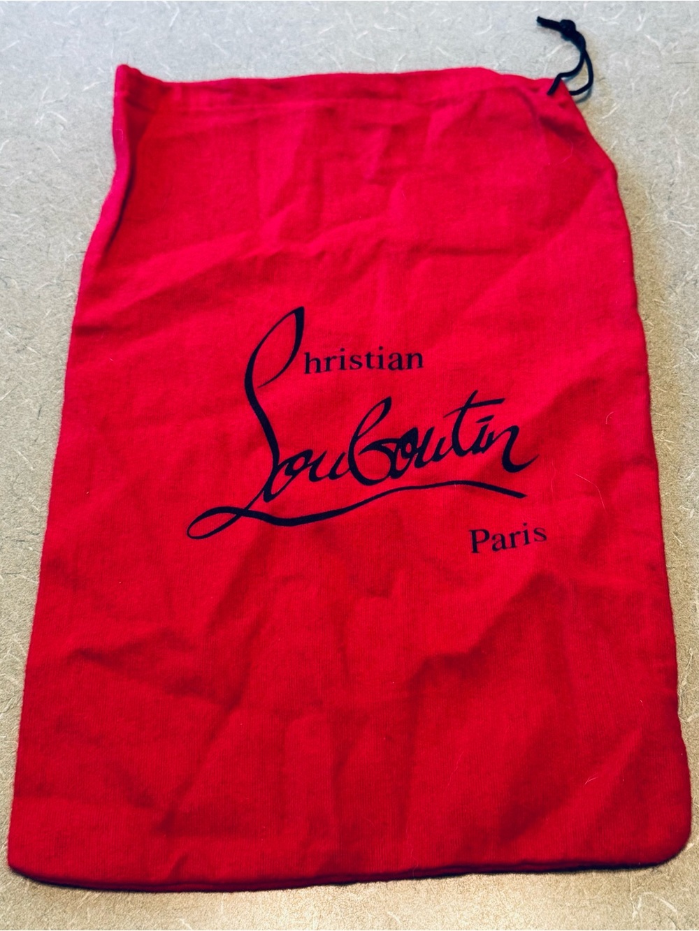 Authentic Christian Louboutin Paris Red Drawstring Dust Bag ❤️